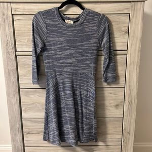 XXS Petite Blue and White LOFT Dress